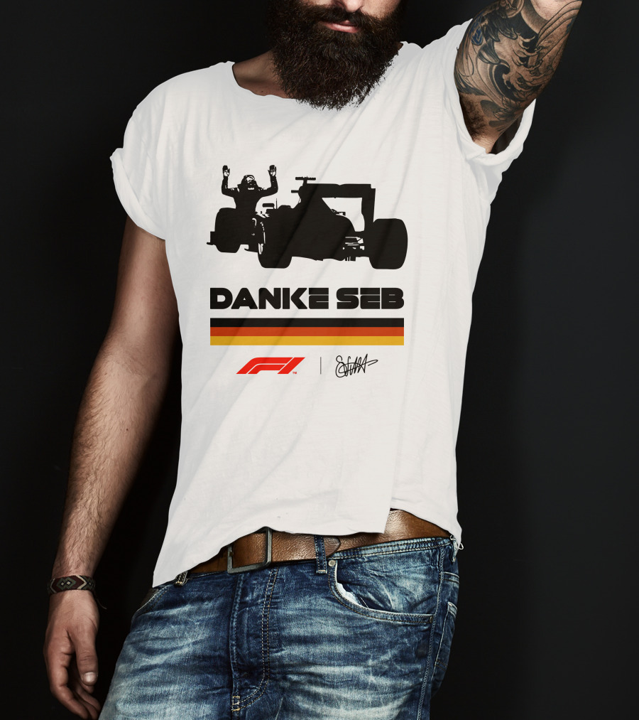 RunWithSeb Danke Seb F1 Formula One T-Shirt