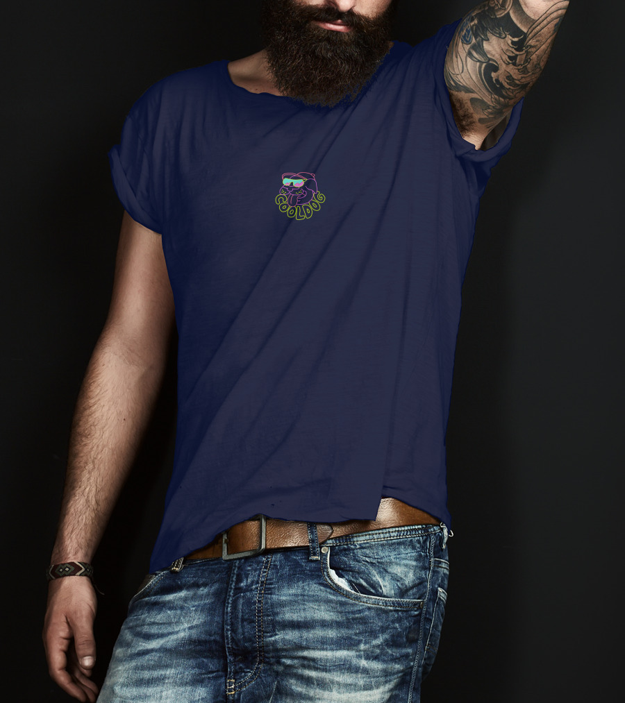 COOL DOG Neon Sunglasses T-Shirt