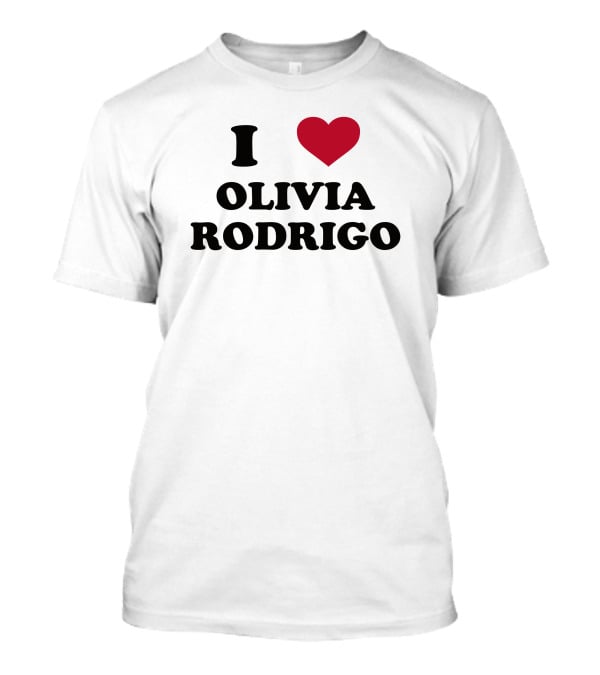 I Love Olivia Rodrigo Heart T-Shirt