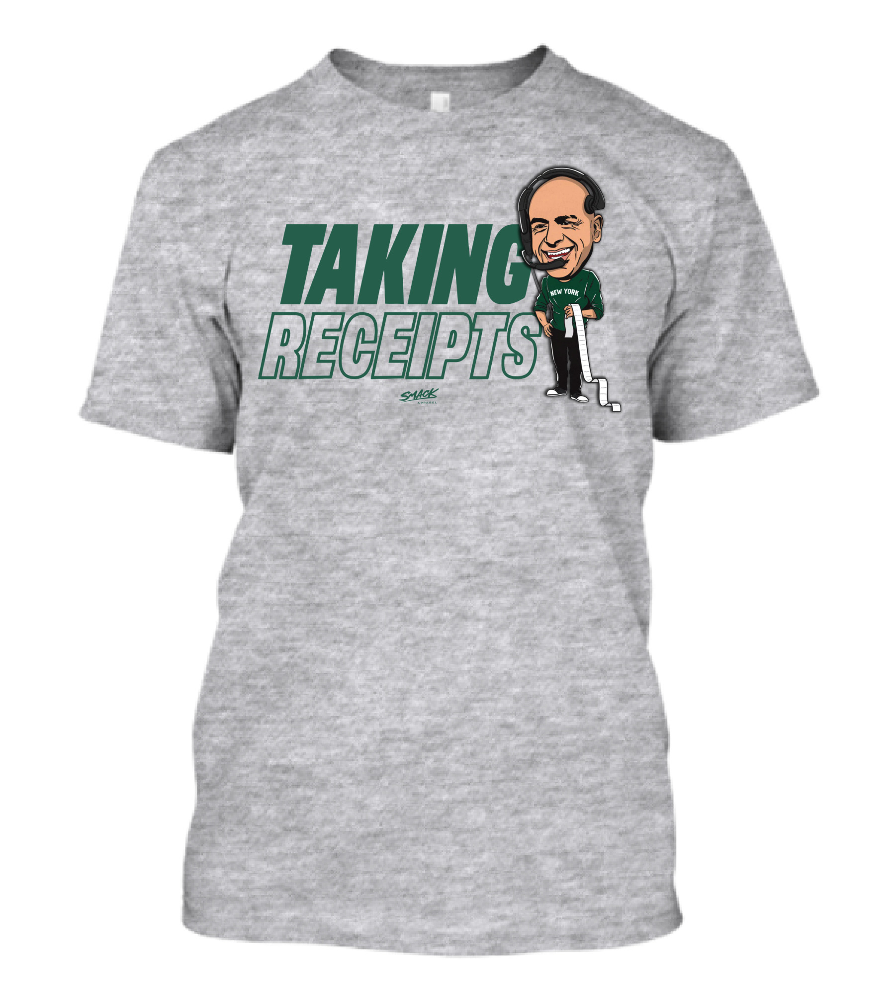 Taking Receipts New York Football Fans Sack Studios T-Shirt