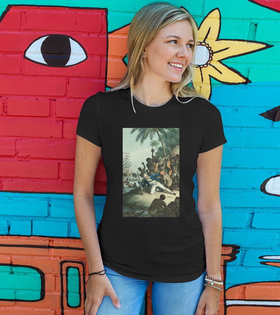 Hawaiians Killed Captain Cook Historic Encounter T-Shirt
