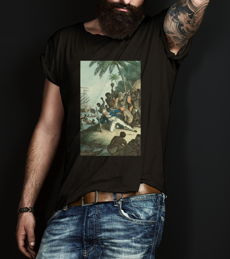 Hawaiians Killed Captain Cook Historic Encounter T-Shirt