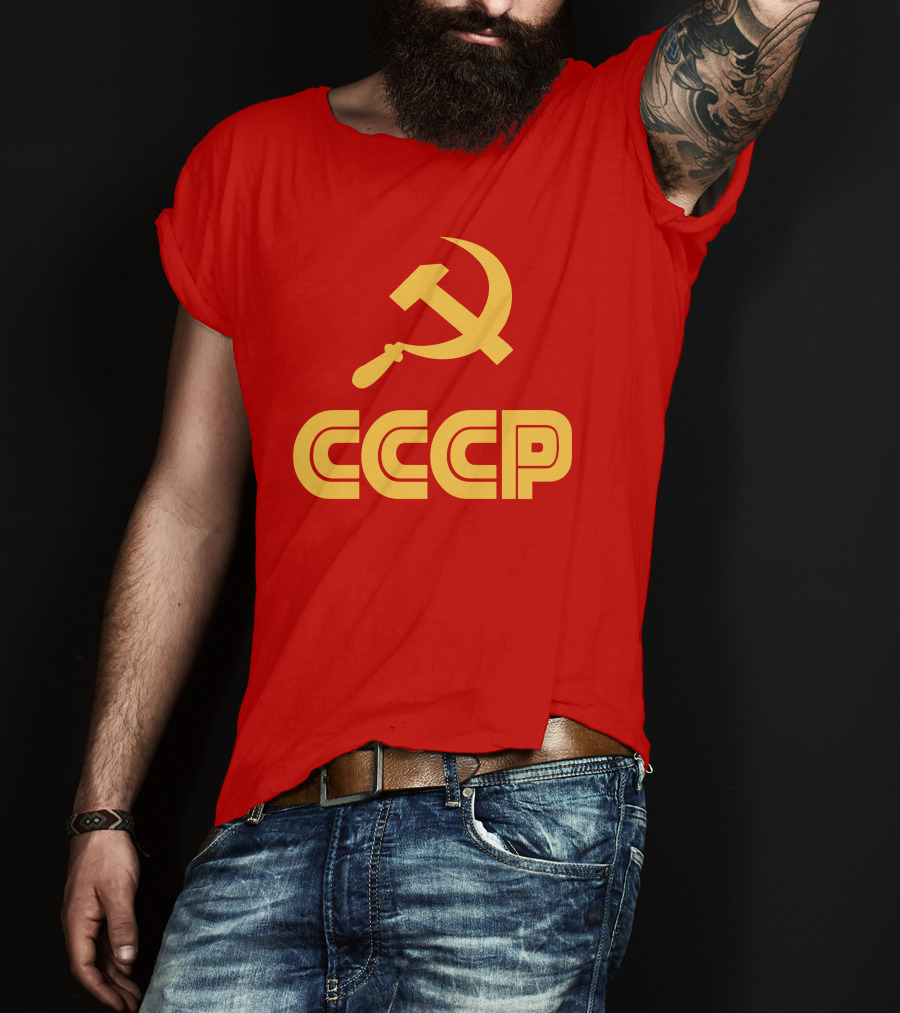 Schotthappens CCCP Soviet Hammer And Sickle Red T-Shirt