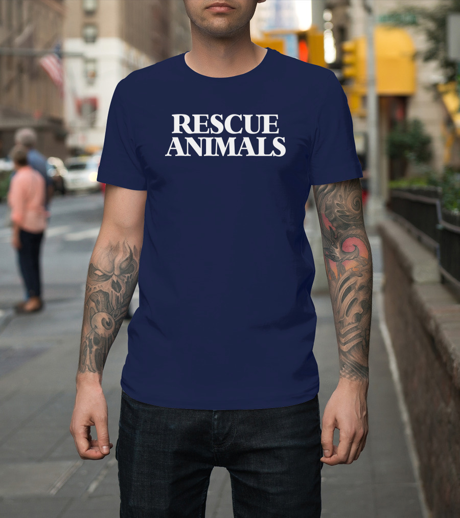 Vintagevegans Rescue Animals T-Shirt