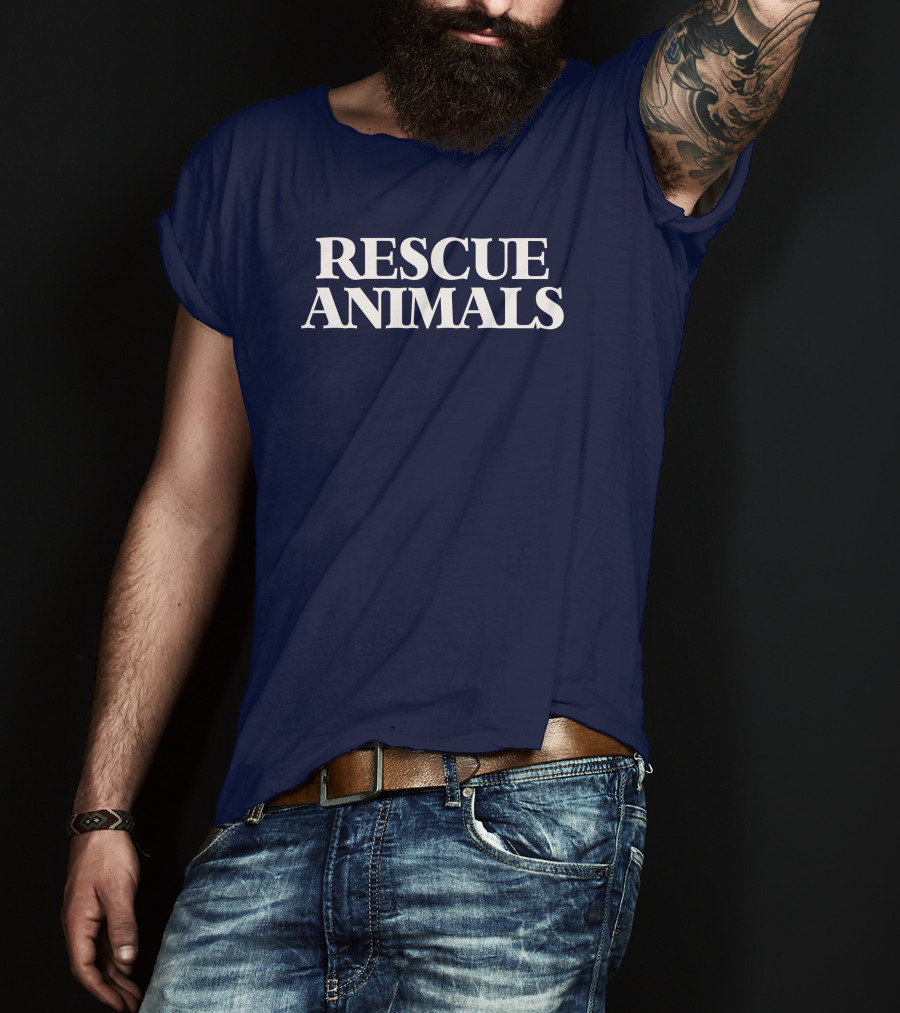 Vintagevegans Rescue Animals T-Shirt