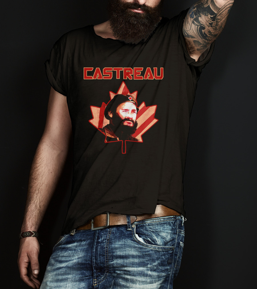 Castreau Maple Leaf Portrait Revival Today Store T-Shirt