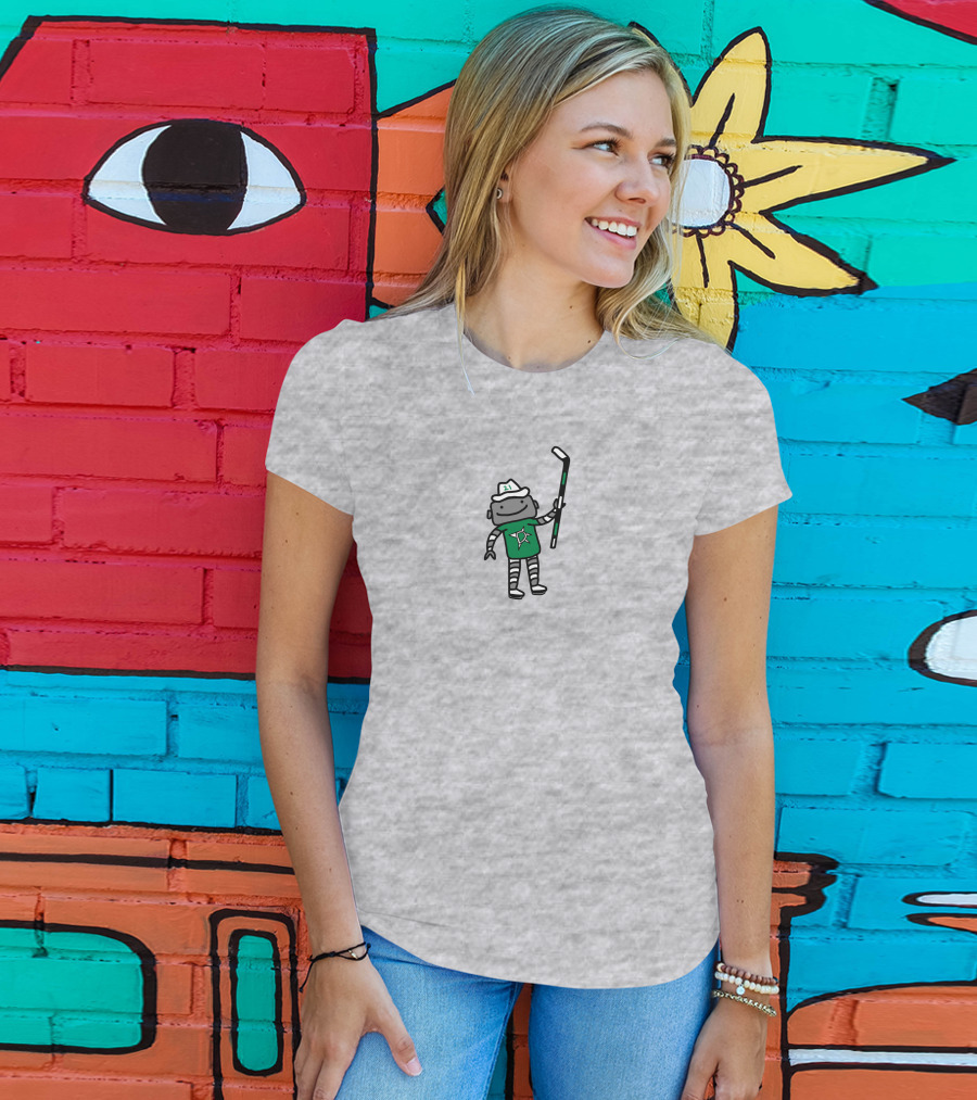 Dallas Stars 21 Otter Hockey Character Green Jersey T-Shirt