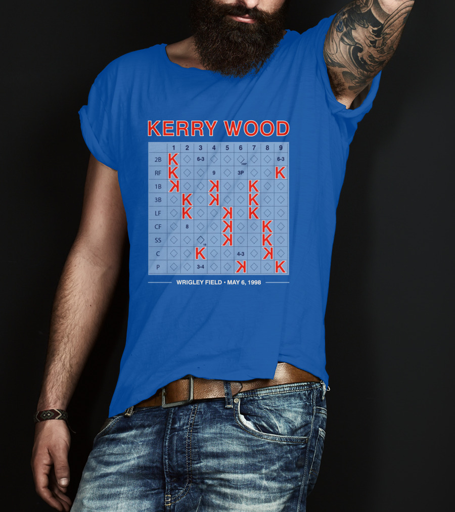 Kerry Wood Wrigley Field 20 Strikeouts May 6 1998 Scorecard T-Shirt