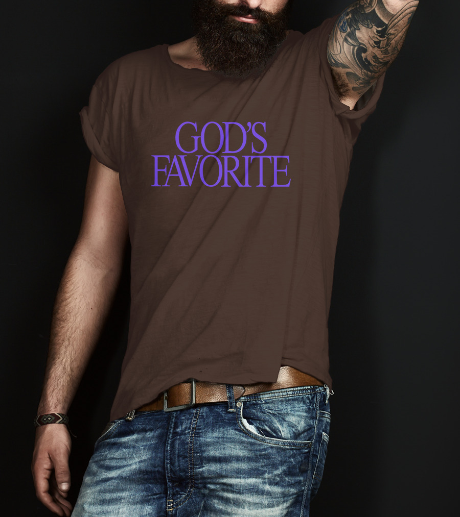 Lilipropaganda God's Favorite Text In Bold Purple Letters T-Shirt