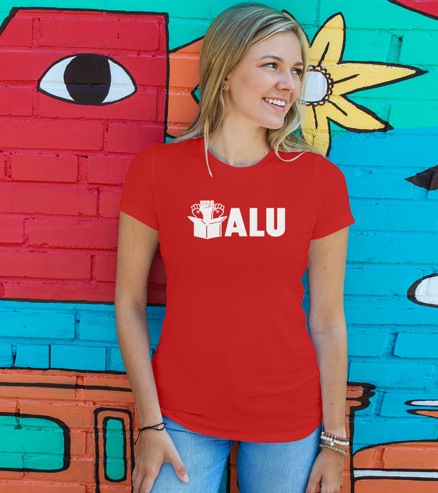ALU Fist In Box Bold Red T-Shirt