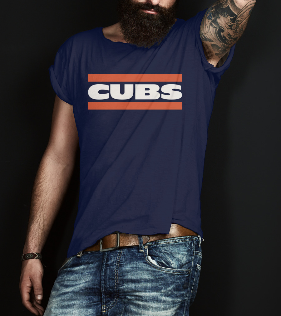 Obvious Cubs Vintage Style Navy Baseball Team Fan Gear T-Shirt