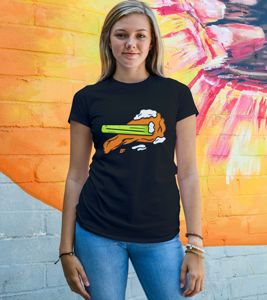 Buffalo Fanatics Wingsup Chicken Wing Celery #Wingsup T-Shirt