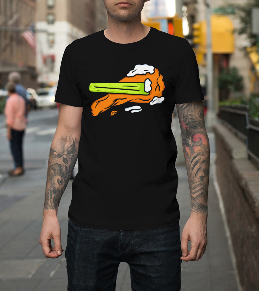 Buffalo Fanatics Wingsup Chicken Wing Celery #Wingsup T-Shirt