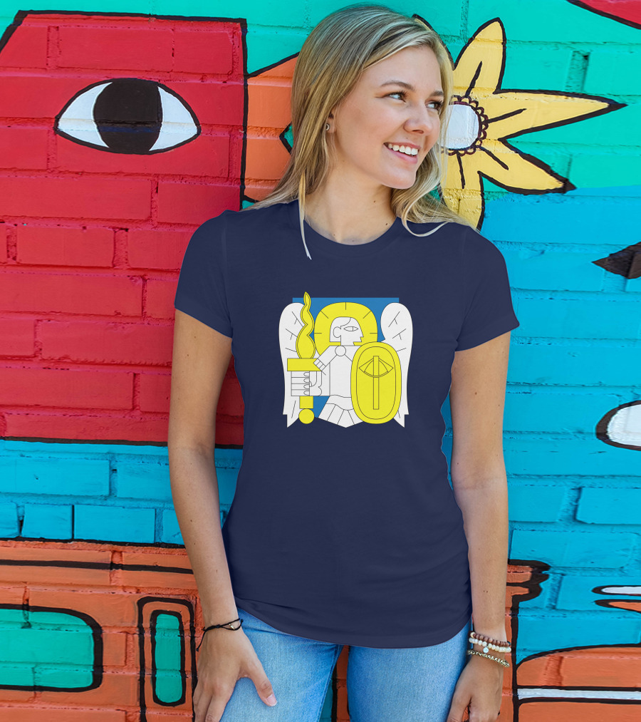 Saint Javelin Archangel Icon Kyiv Merch T-Shirt