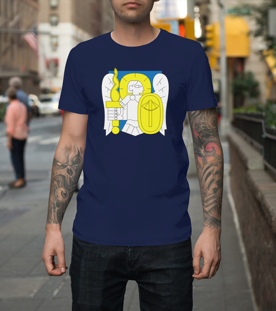 Saint Javelin Archangel Icon Kyiv Merch T-Shirt