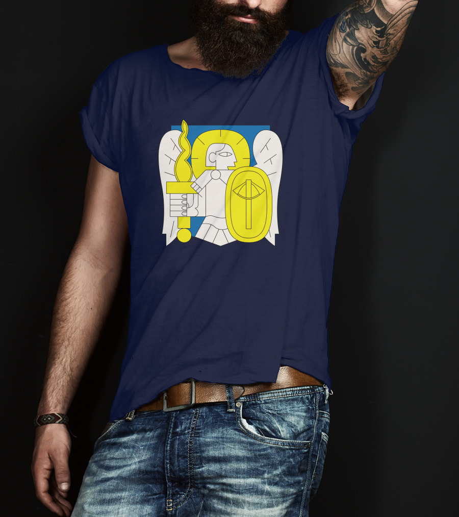 Saint Javelin Archangel Icon Kyiv Merch T-Shirt