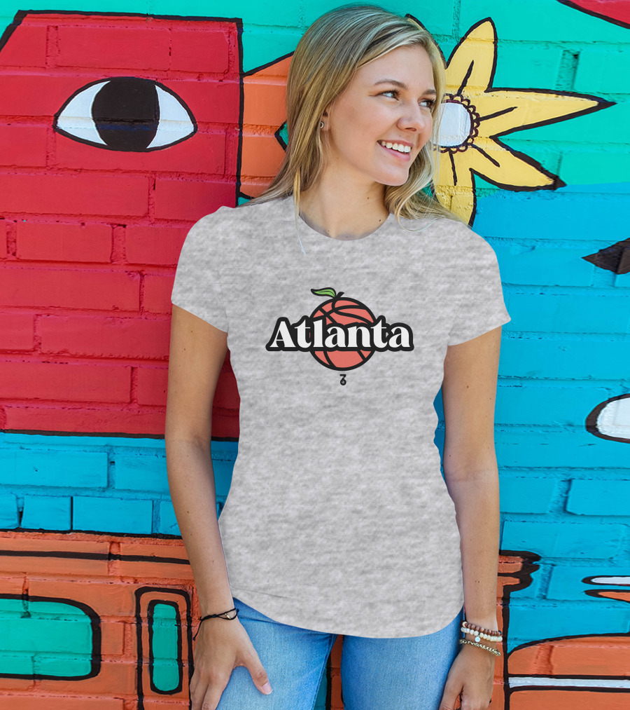 Seven Six Merch Atlanta Peach Basketball T-Shirt