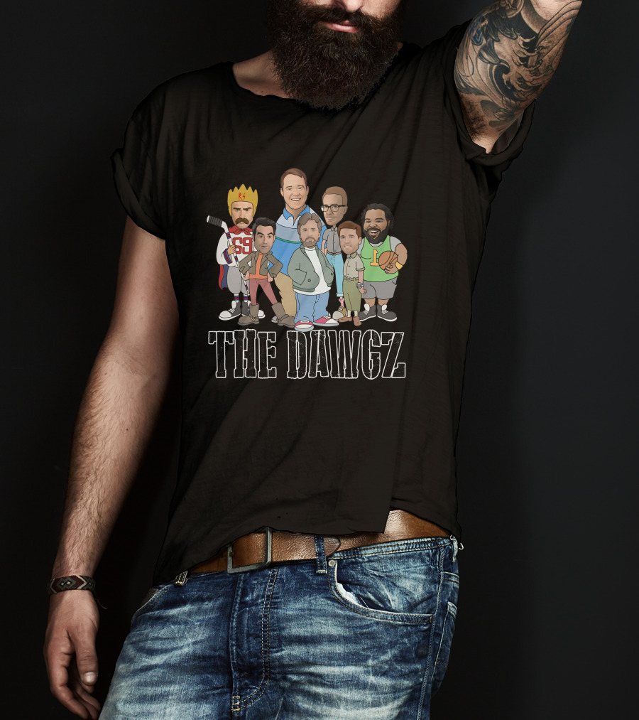 The Dawgz Comedy Crew Characters With Sports And Royalty Elements T-Shirt