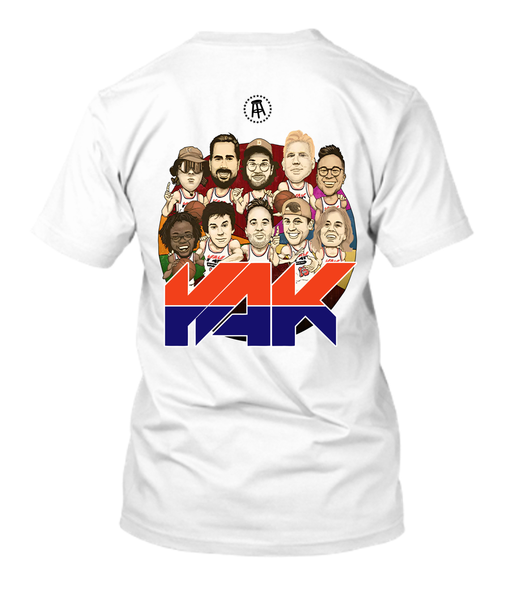 Yak Team Logo Bold Red And Blue T-Shirt