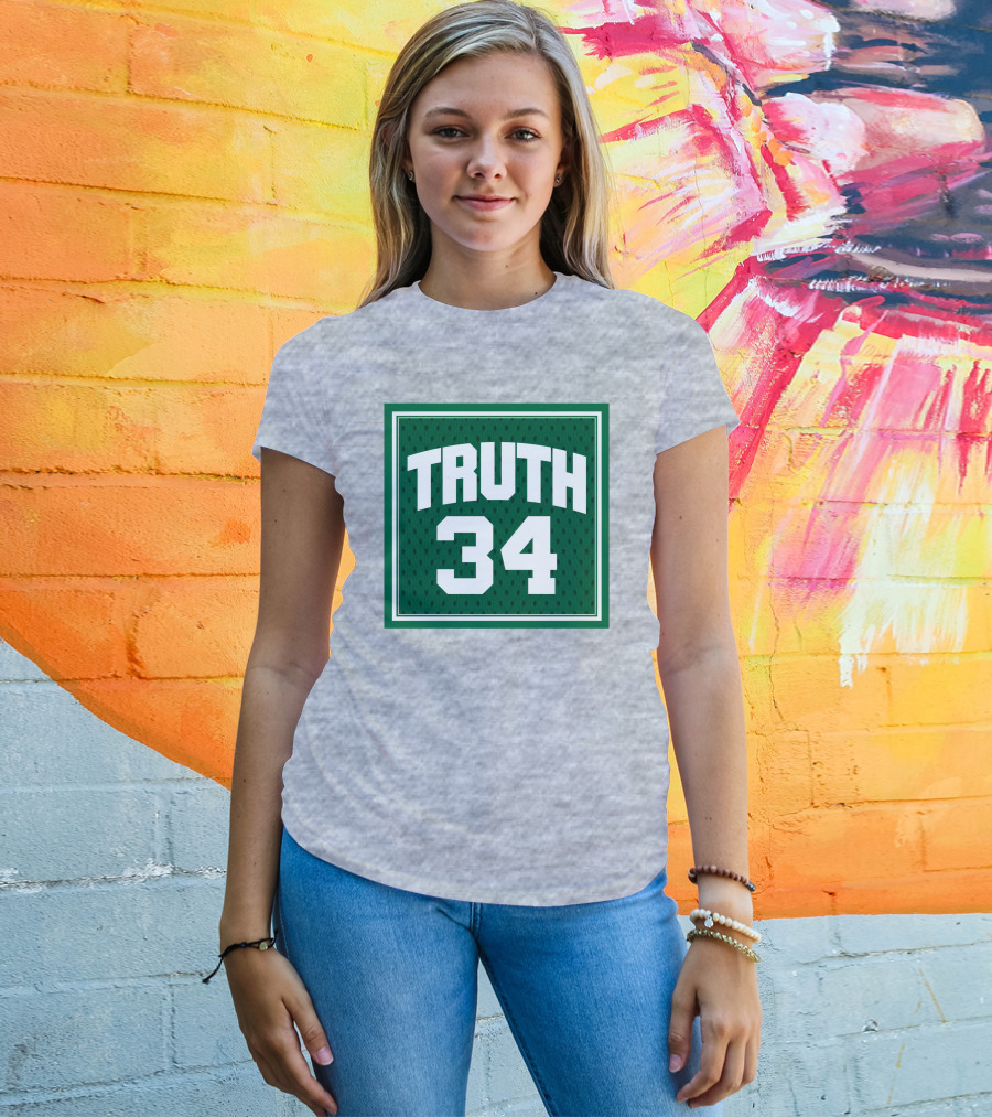 Boston Celtics Truth 34 Green Jersey T-Shirt