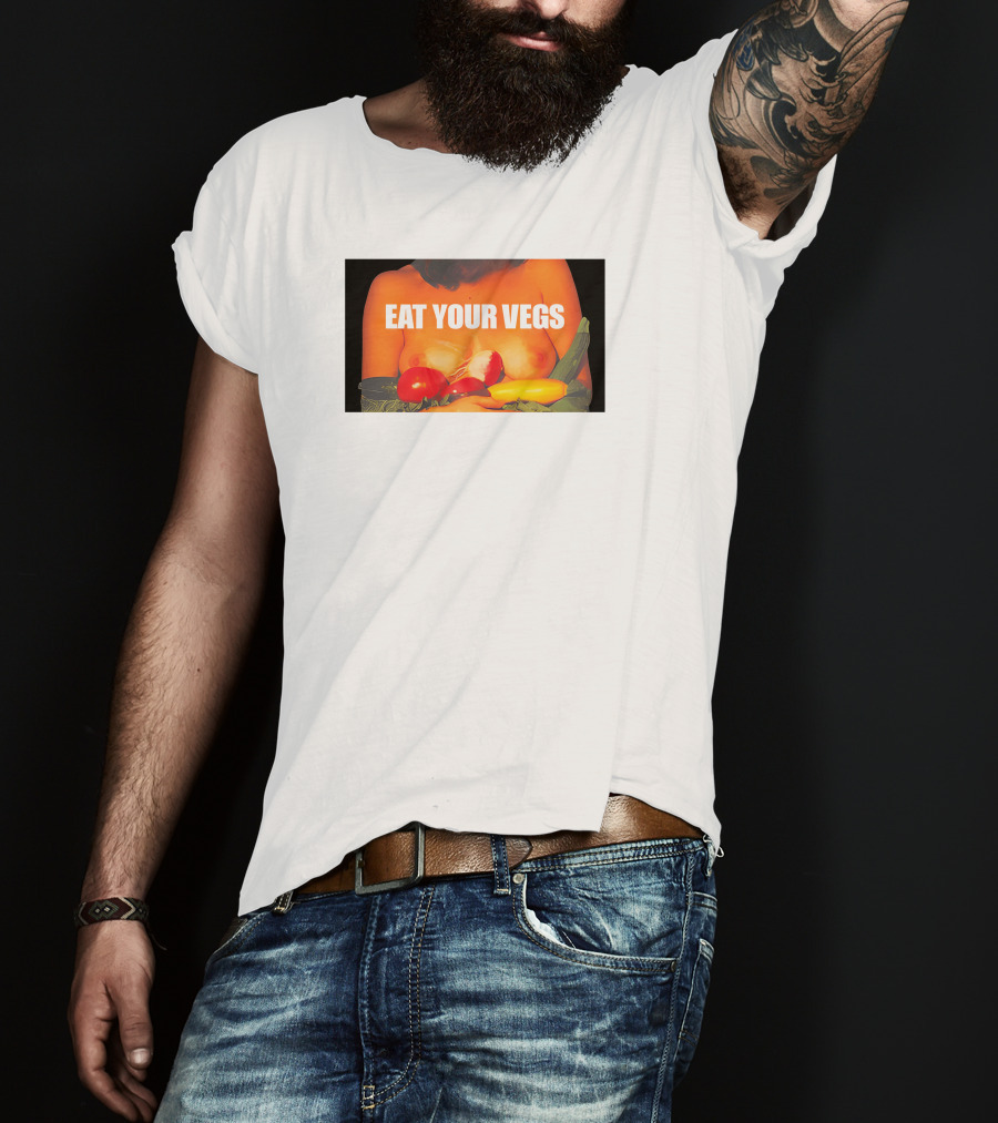 Jenna Lynn Meowri Eat Your Vegs Veggies Tomatoes Zucchini Peppers T-Shirt