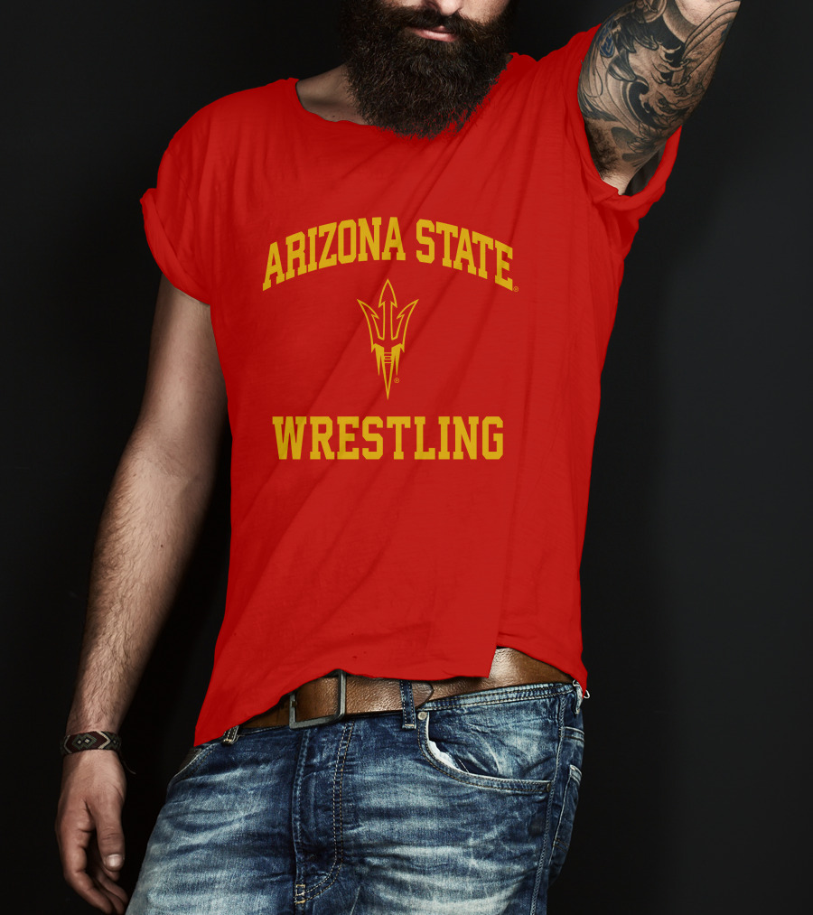 Arizona State Sun Devils Wrestling Fork T-Shirt