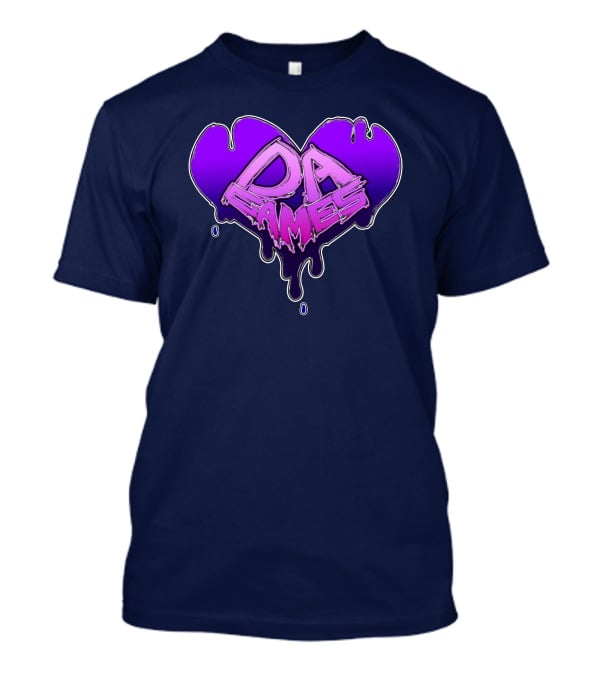 DA Games Purple Heart Valentine's Retro Gamer T-Shirt