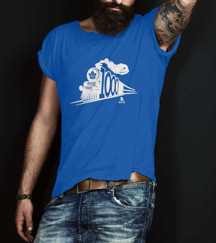 Sportsnet Wayne Train NHLPA 1000 Toronto Maple Leafs T-Shirt