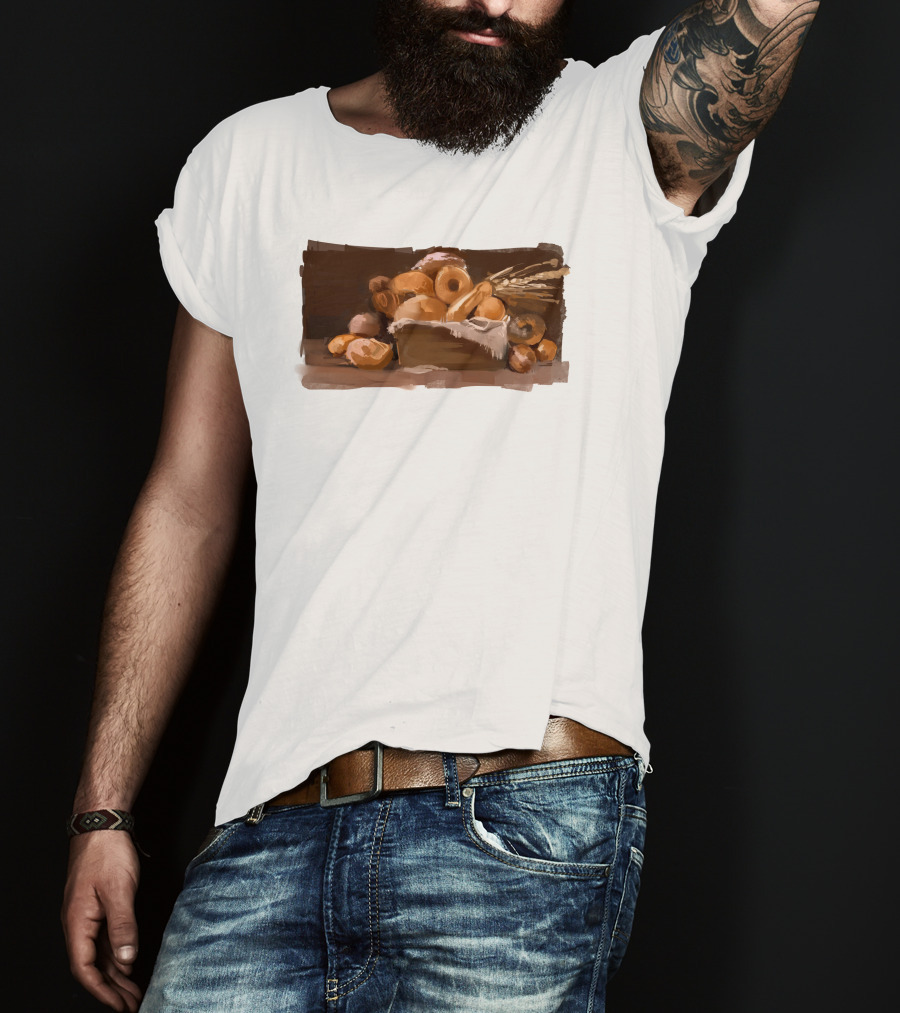 Wolfy The Witch Merchandise Bread Basket T-Shirt