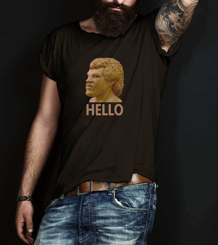 Super 70S Sports Lionel Richie Bust Hello T-Shirt