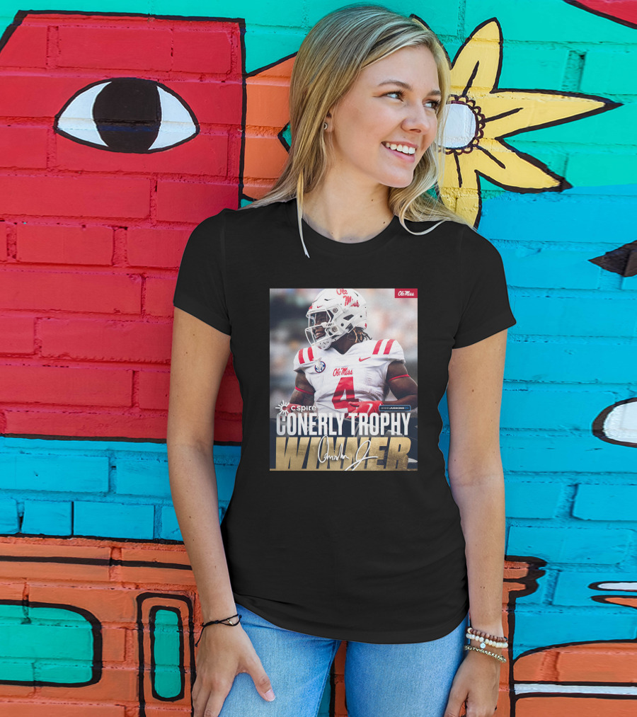 C Spire Conerly Trophy Winner Ole Miss Quinshon Judkins T-Shirt