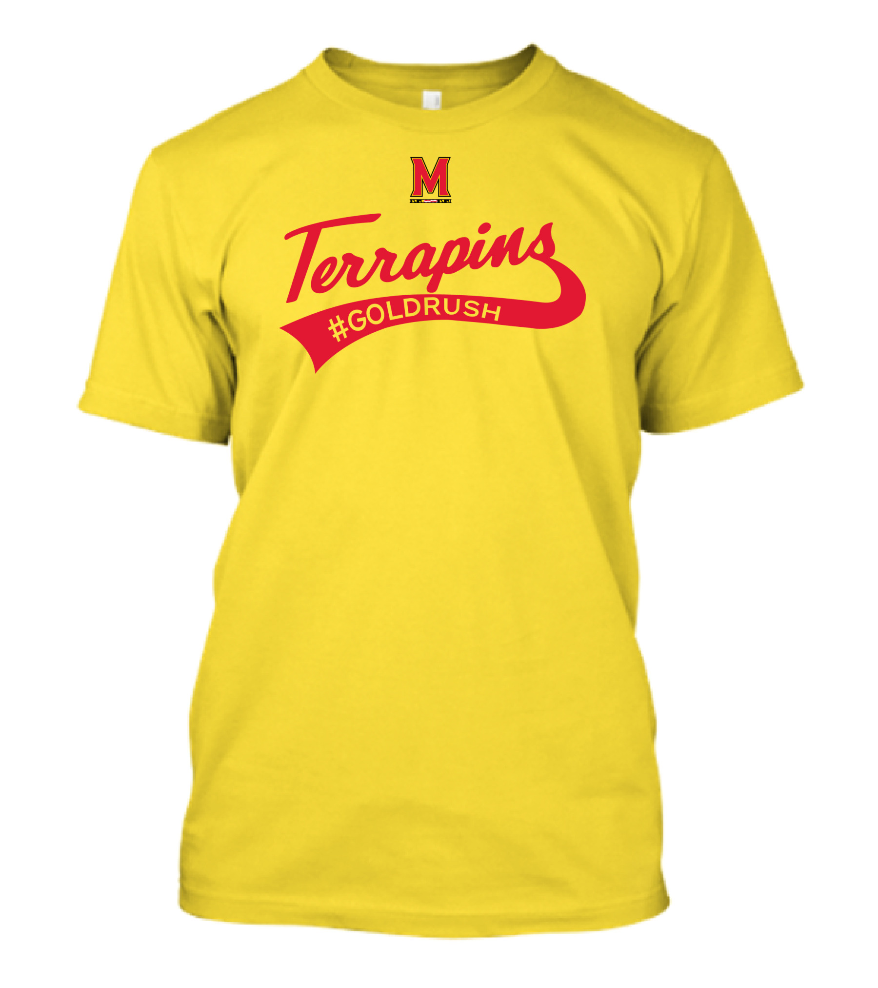 Terrapins #GOLDRUSH Maryland Terrapins M T-Shirt
