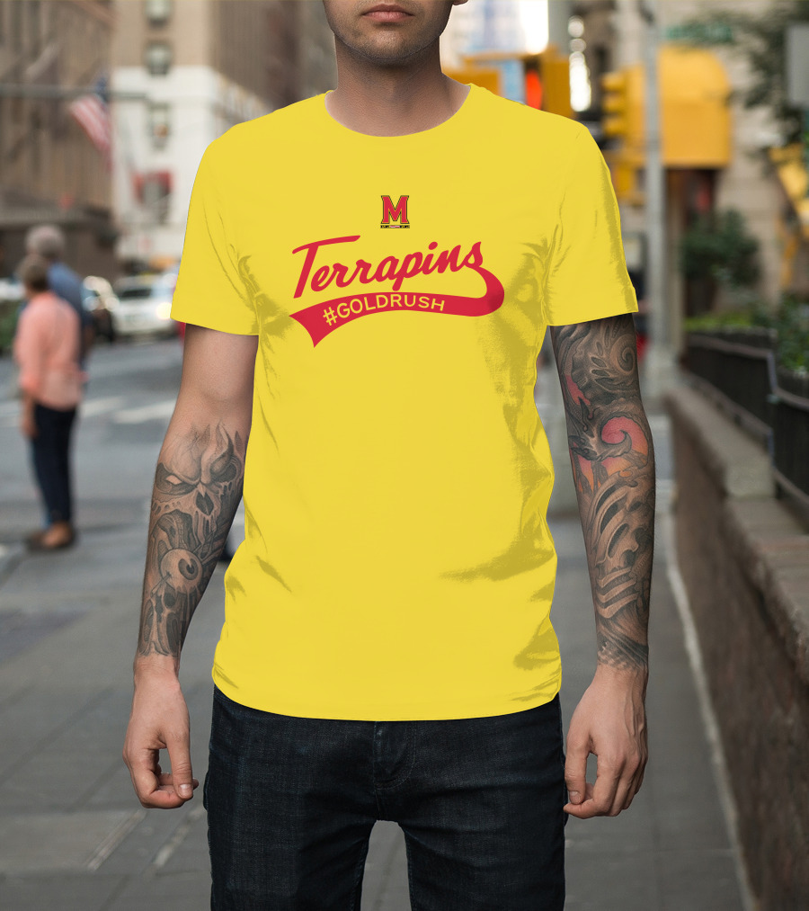 Terrapins #GOLDRUSH Maryland Terrapins M T-Shirt