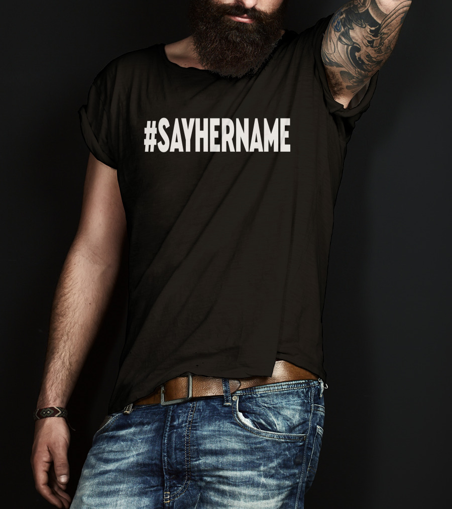Drew Brees Wearing #SAYHERNAME T-Shirt