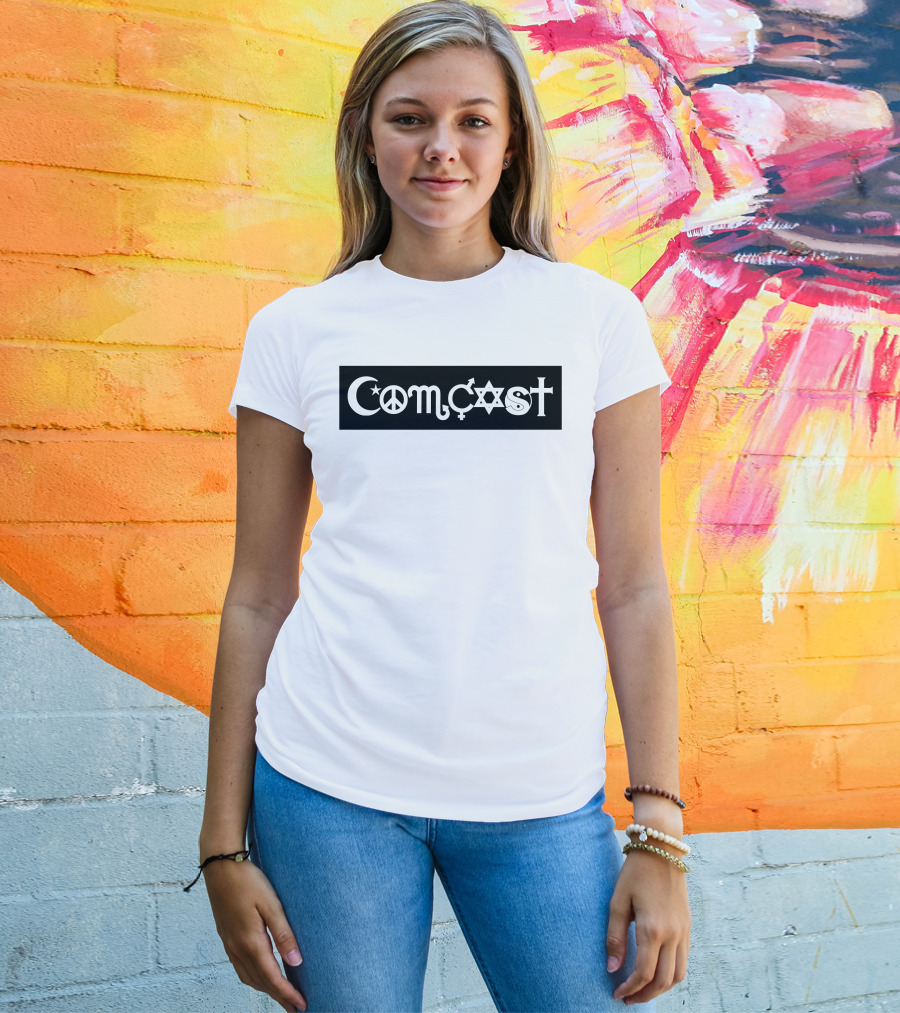 Comcast Peace Coexist Bumper Sticker T-Shirt