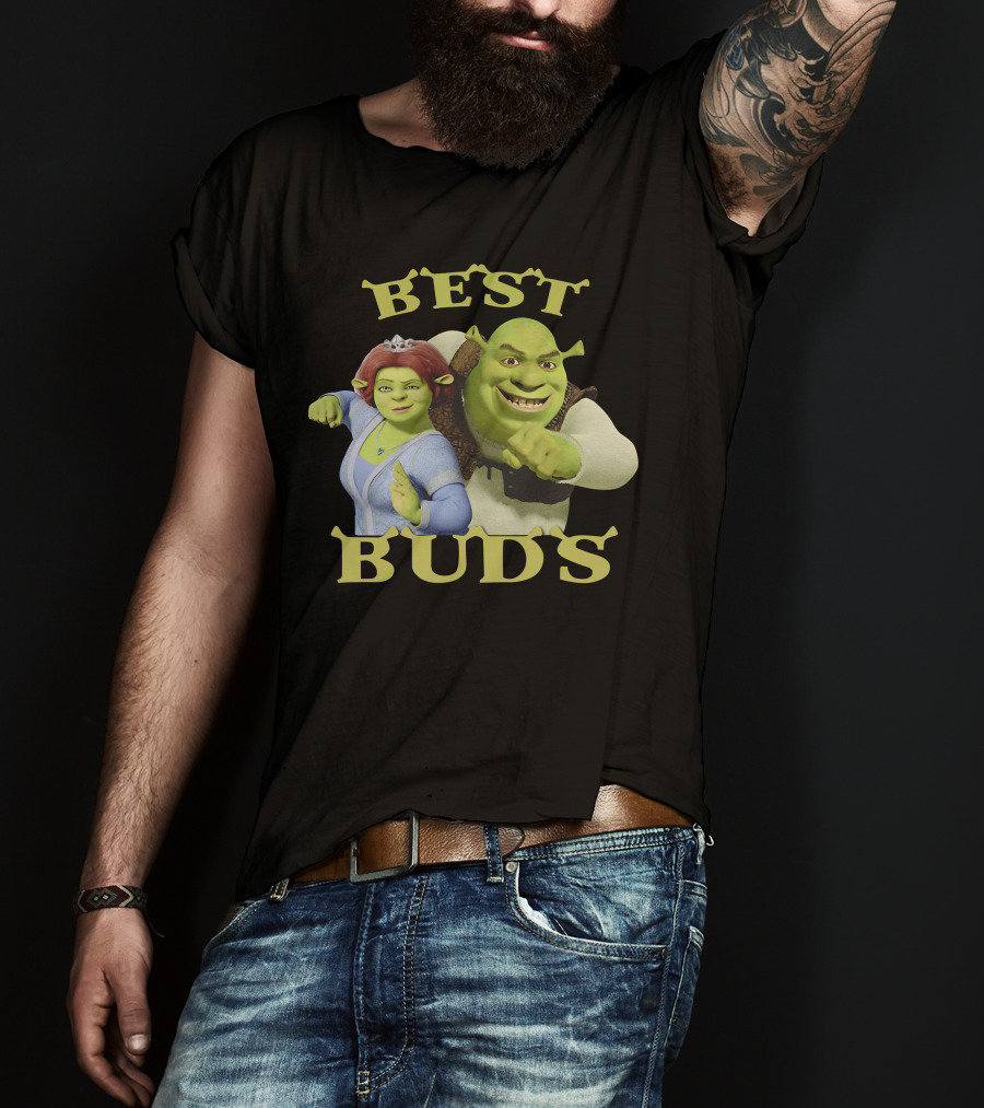 Shrek And Fiona Best Buds Duo T-Shirt