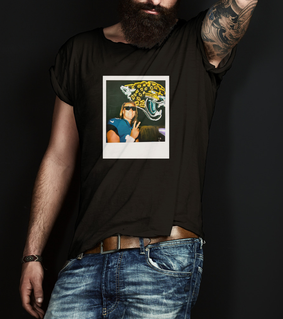 Jacksonville Jaguars Steezy Trev Neon Style Profile Picture T-Shirt