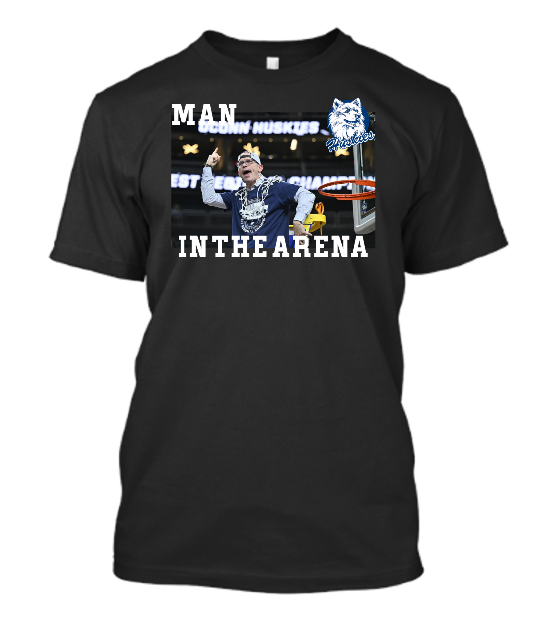 UConn Huskies Dan Hurley Man In The Arena T-Shirt