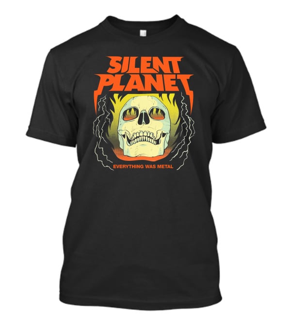 Silent Planet Everything Was Metal Skull Fire T-Shirt