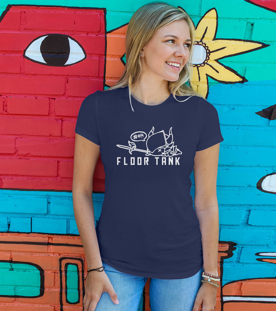 Floor Tank Hashtag Oof Viking Helmet And Spear T-Shirt