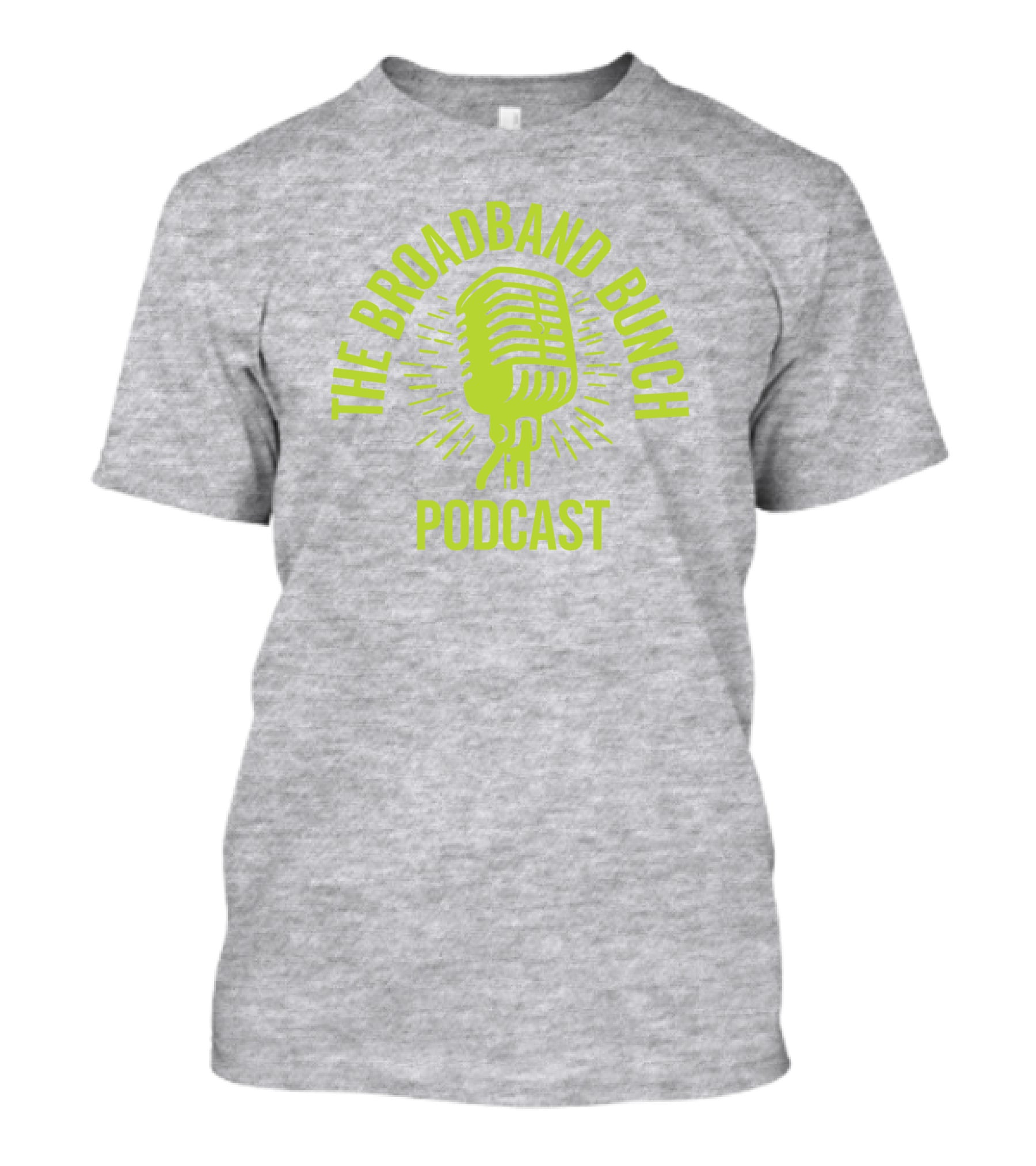 The Broadband Bunch Podcast Microphone T-Shirt