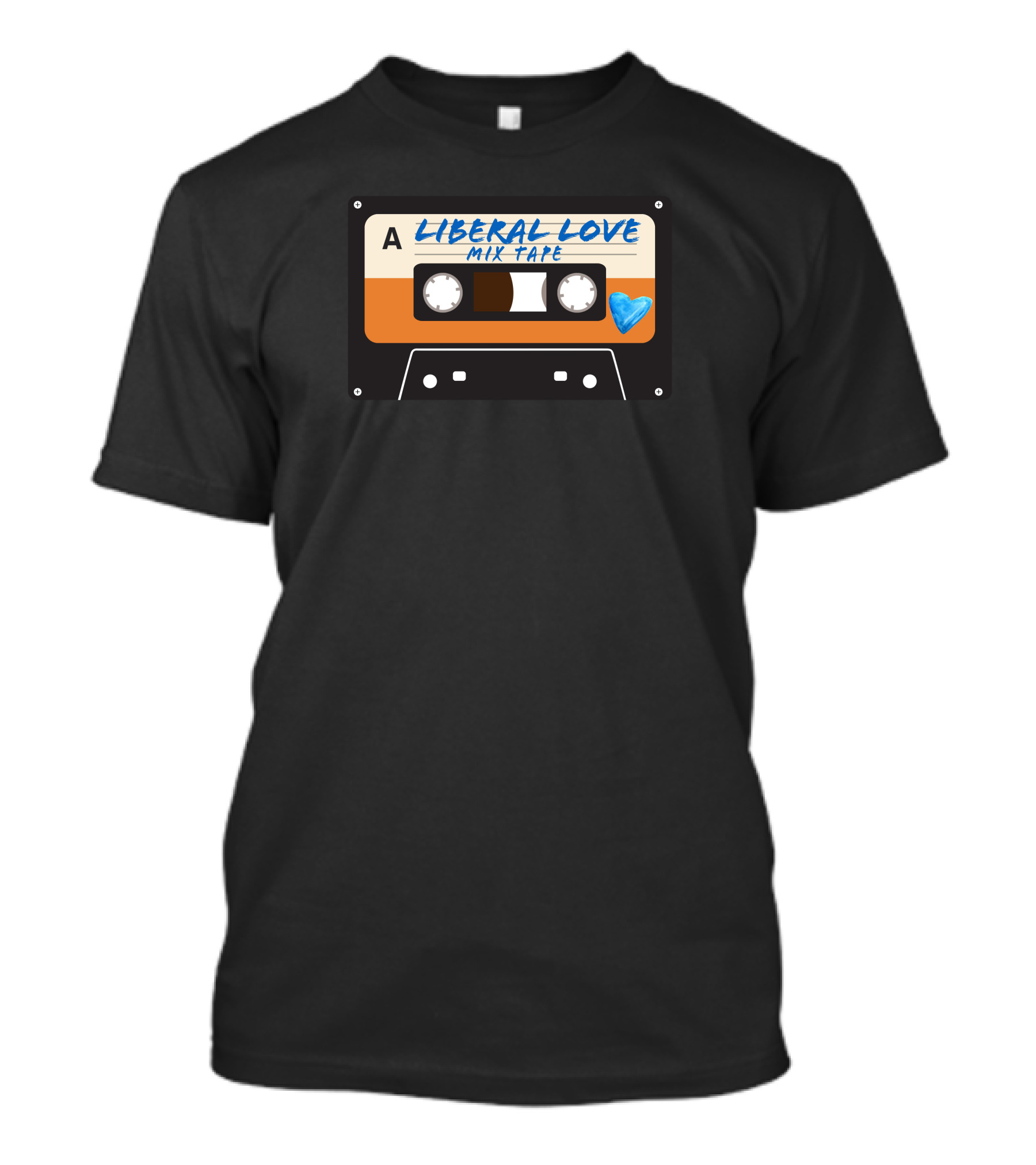 Liberal Love Mix Tape Cassette Heart T-Shirt