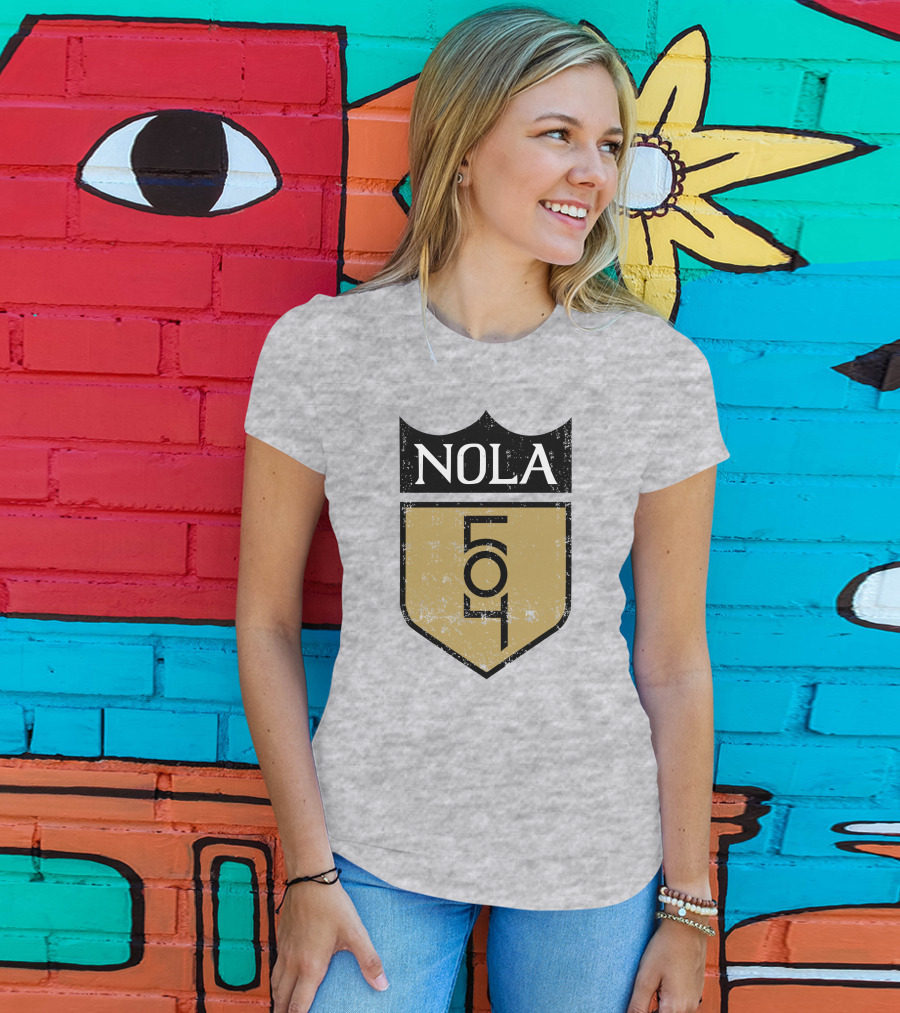 NOLA 504 Shield Badge Emblem T-Shirt