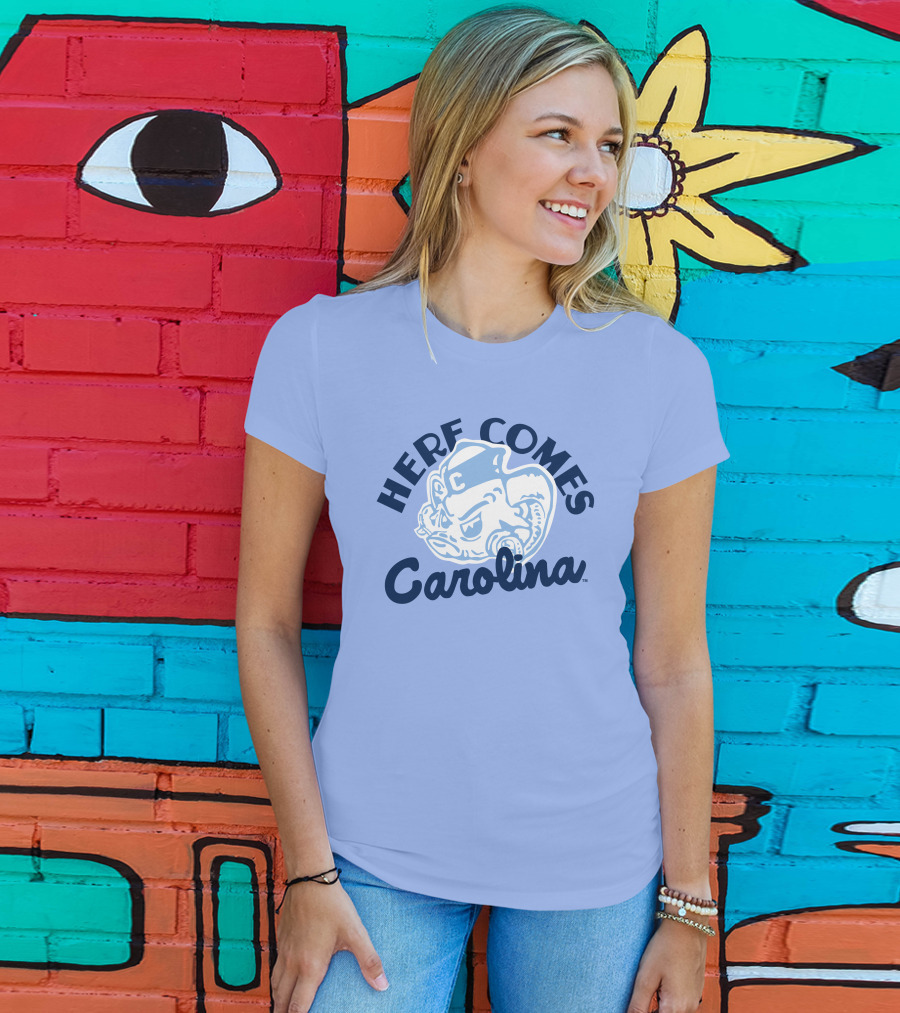 Here Comes Carolina Barstool Bench Mob T-Shirt