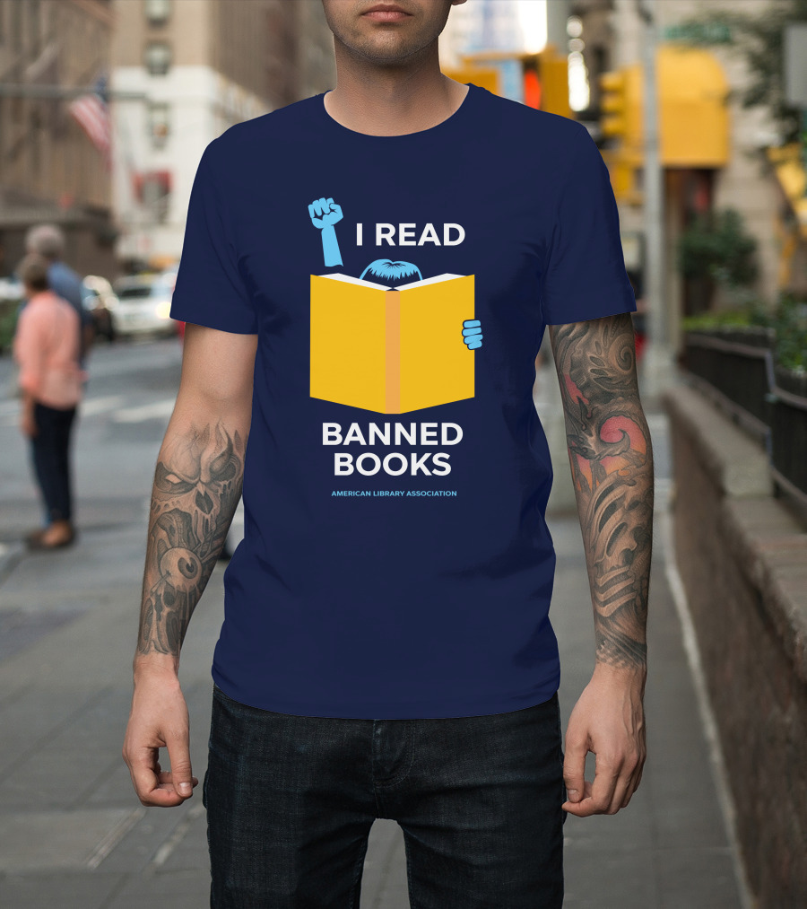 Phil Bildner I Read Banned Books American Library Association T-Shirt