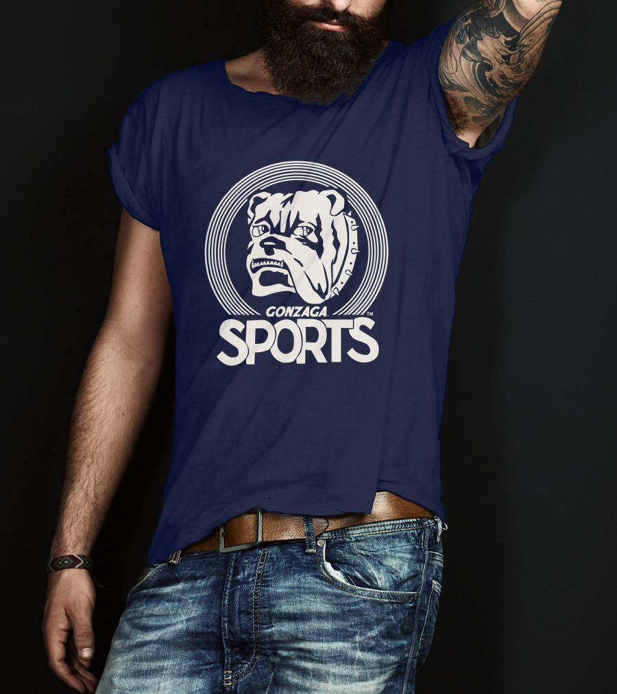 Homefiel Vintage Gonzaga Sports Bulldog T-Shirt