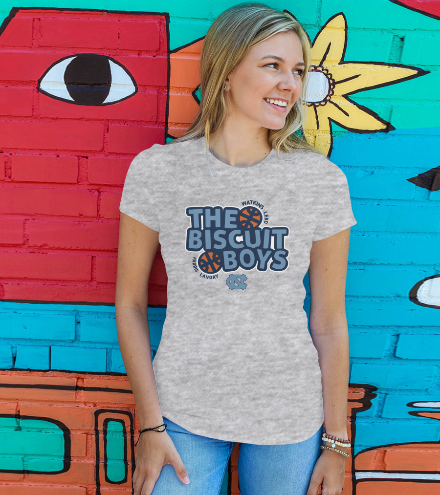 The Biscuit Boys Watkins Lebo Farris Landry UNC Basketball T-Shirt