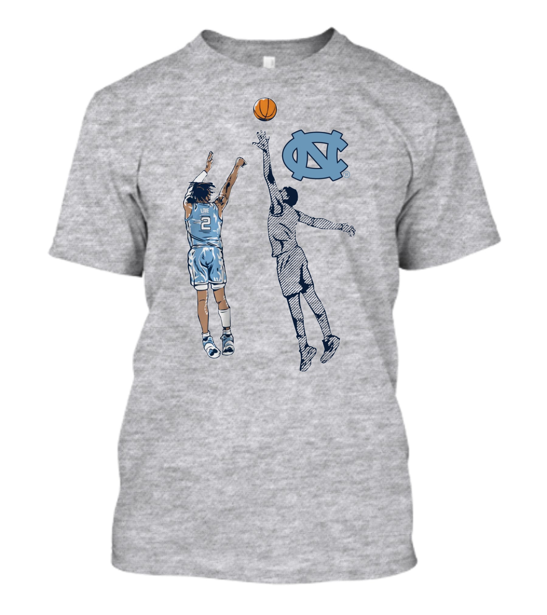 Caleb Love Nothing But Love UNC Basketball Jump Shot Iconic UNC T-Shirt