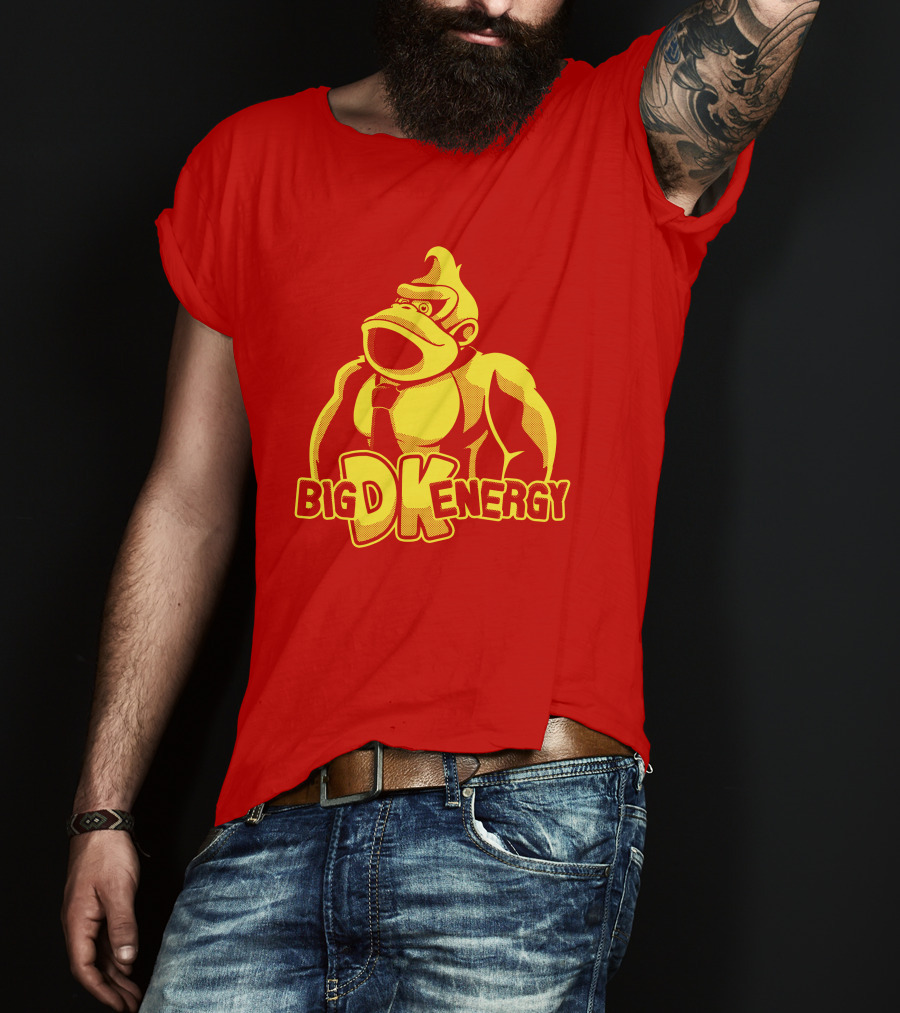 Punch Store Big DK Energy Gorilla Retro Gaming Inspired T-Shirt