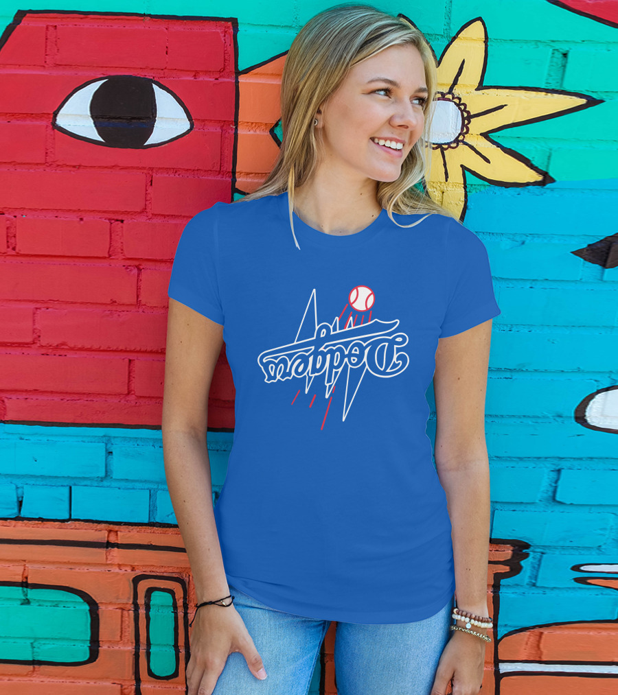 Dodgers Bolt Baseball T-Shirt